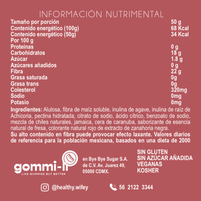 Healthy Gummies Fresa con Chile